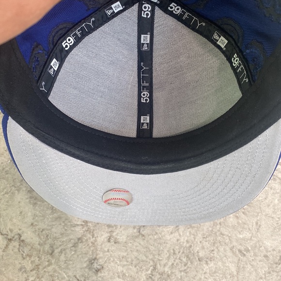 Los Angeles Dodgers Paisley Bandana Print Embroidery 59Fifty New Era Hat… - Picture 13 of 15